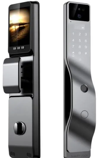 ELOCK Security ES274D — قفل باب ذكي بالواي فاي والكاميرا والتعرف ثلاثي الأبعاد على الوجه