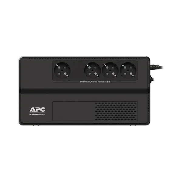APC BV650I-GR Easy Back UPS, 650VA/375W, 230V, 4x CEE 7/3 Schuko outlets, AVR, Floor/Wall Mount
