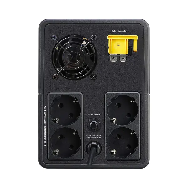 APC BVX2200LI-GR Back UPS, 2200VA/1200W, Tower, 230V, 4x CEE 7/3 Schuko outlets, AVR