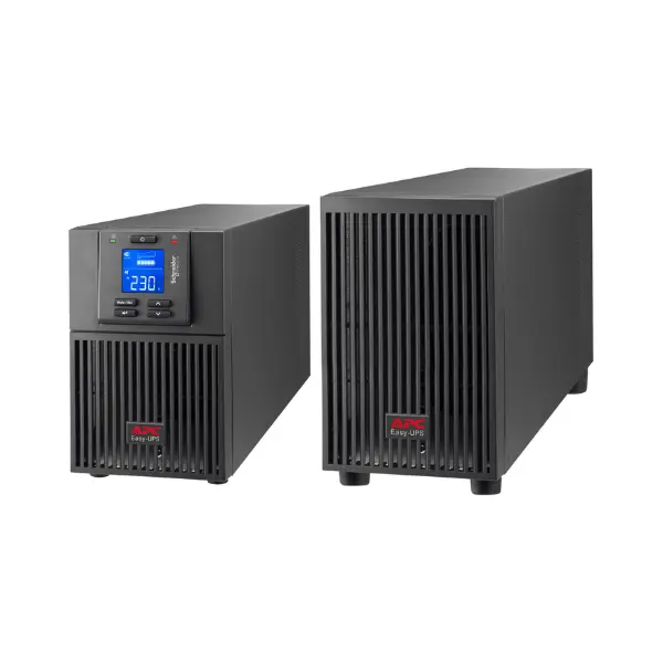 APC SRV1KIL Easy On-Line UPS, 1000VA/800W, 230V, 3x IEC C13 outlets, Intelligent Card Slot, LCD, Extended runtime, Tower