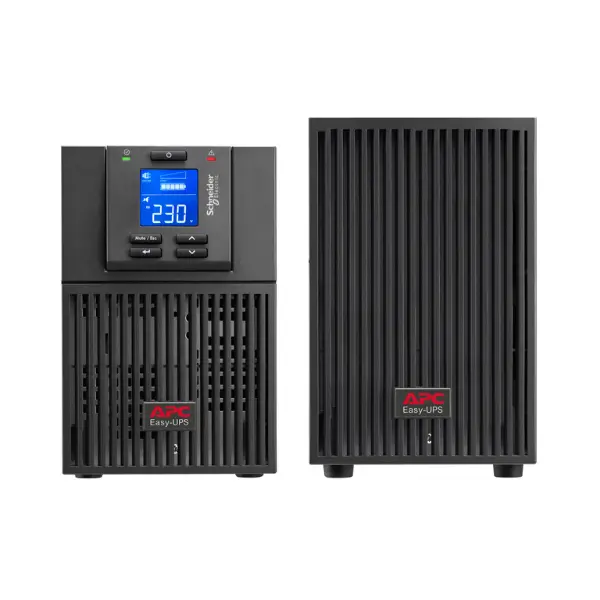 APC SRV1KIL Easy On-Line UPS, 1000VA/800W, 230V, 3x IEC C13 outlets, Intelligent Card Slot, LCD, Extended runtime, Tower