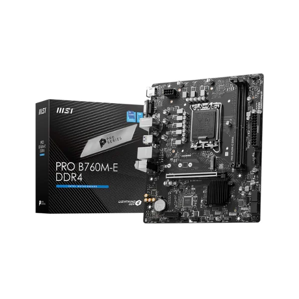 Msi PRO B760M-E DDR4 LGA1700 mATX Motherboard