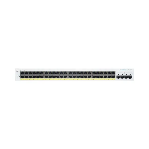 Cisco CBS220-48P-4G Smart Managed PoE Switch, 48 Port Gigabit Ethernet + 4 Port SFP
