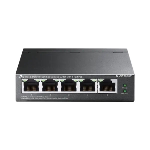 TP-Link TL-SF1005P Desktop PoE+ Switch, 5-Port 10/100Mbps