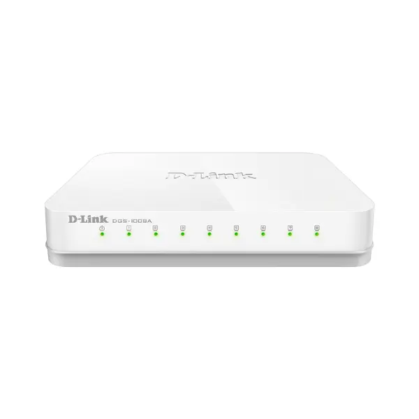 D-Link DGS-1008A Easy Desktop Switch, 8-Port Gigabit