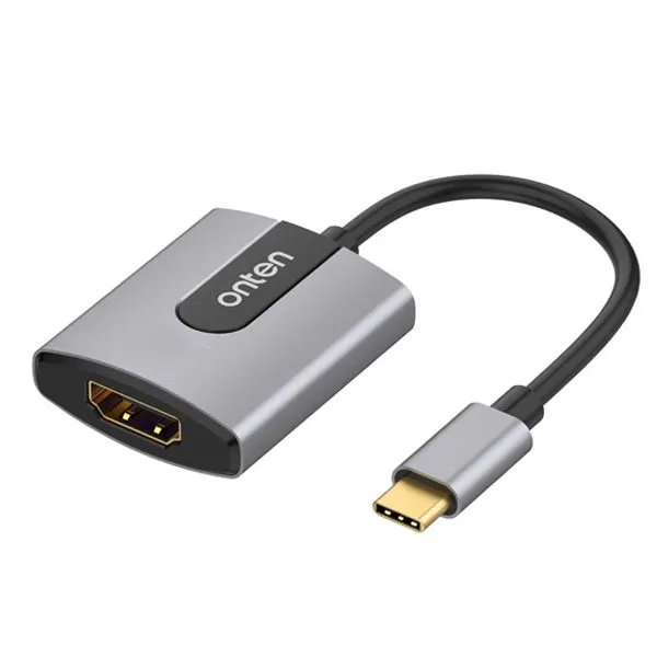 Onten OTN-9587S USB-C to HDMI 4K UHD Adapter - Grey