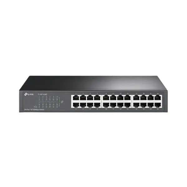 TP-Link TL-SF1024D Switch, 24-port 10/100Mbps, Desktop/Rackmount
