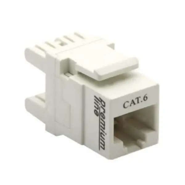 Premium Line 106121010 Cat.6 180° Unshielded Keystone Jack