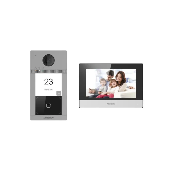 Hikvision DS-KIS604-S IP video intercom kit - Black