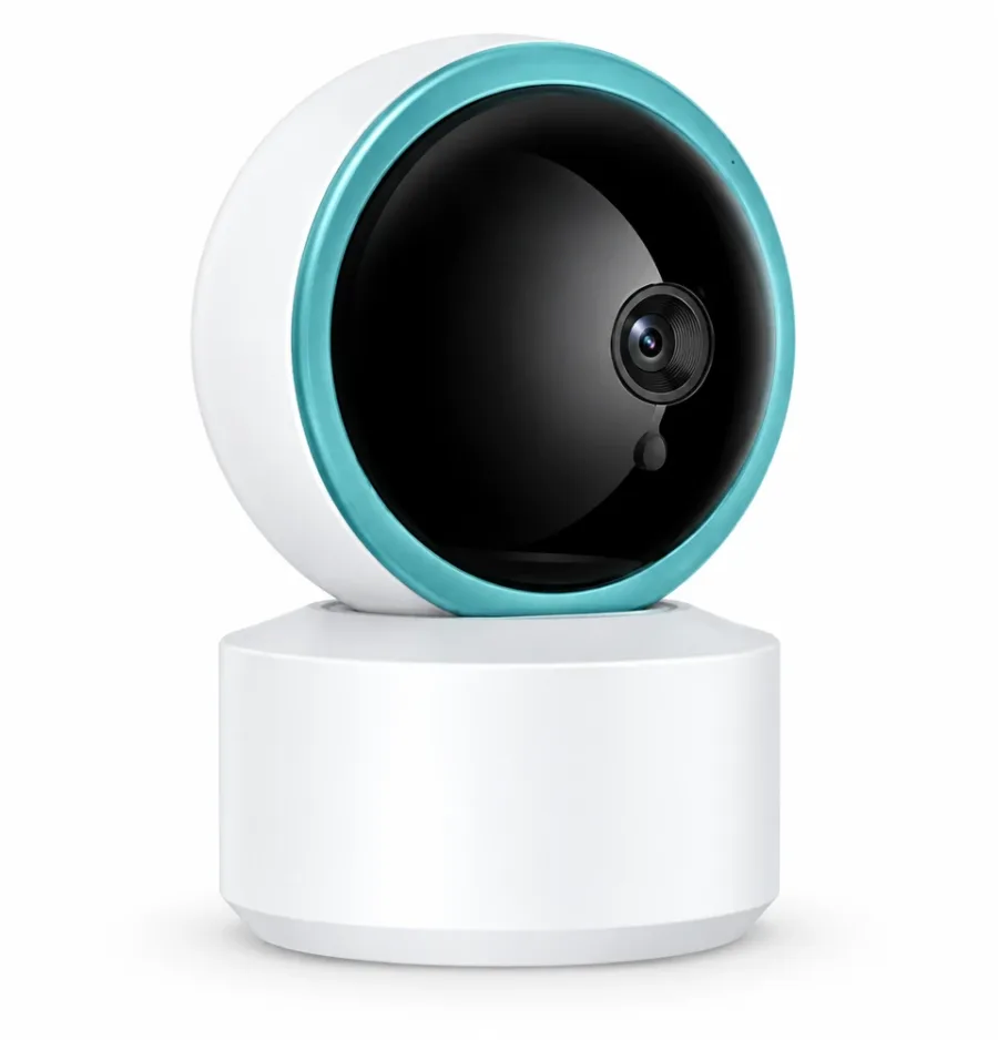 AVATTO Smart indoor camera with turquoise rim